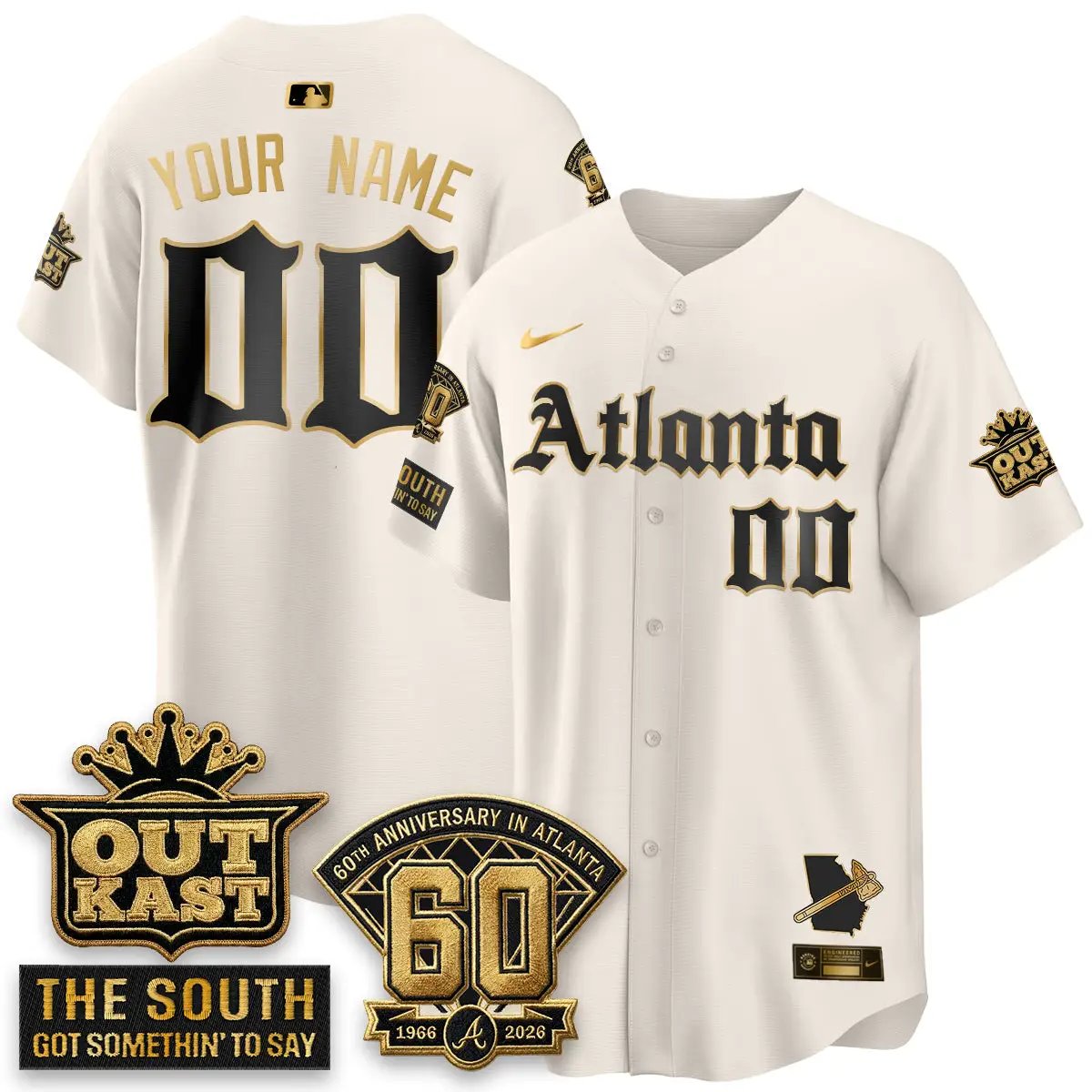 Atlanta Braves 2026 Gothic Edition Vapor Limited Custom Jersey - All Stitched by Atlanta Braves