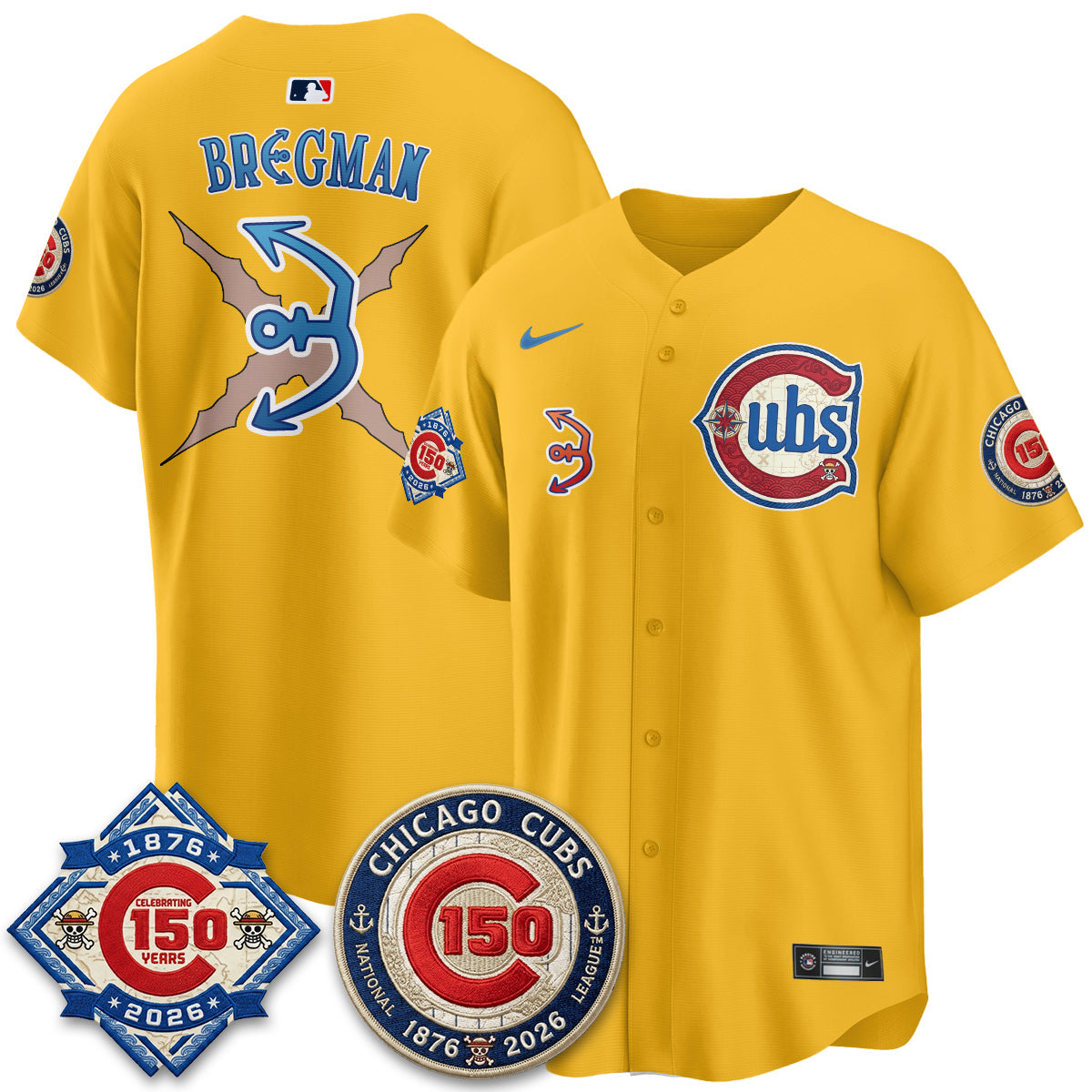 CHC x Japanese Cartoon Limited Jersey - Stitched by Chicago Cubs