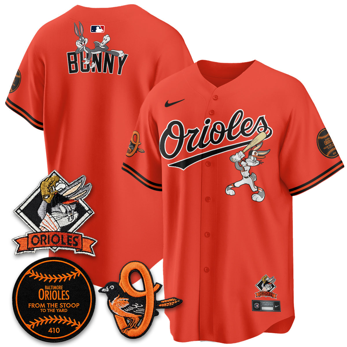 BAL x Bunny Vapor Premier Limited Jersey - Stitched by Baltimore Orioles