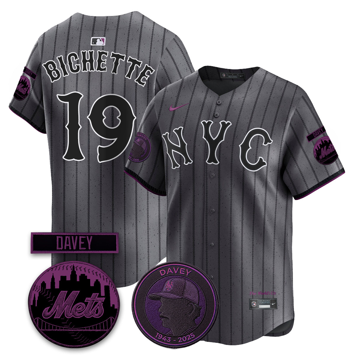 New York Mets 2026 Davey Johnson In Memoriam Vapor Limited Jersey - All Stitched by New York Mets
