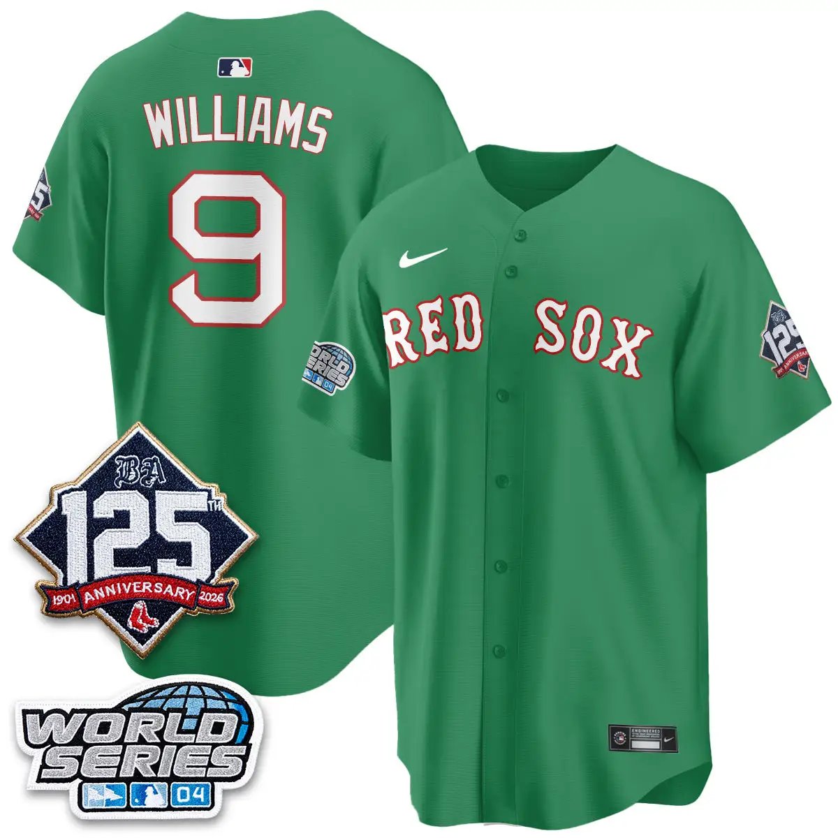 BOS Throwback 2004 Vapor Jersey - Stitched by Boston Red Sox