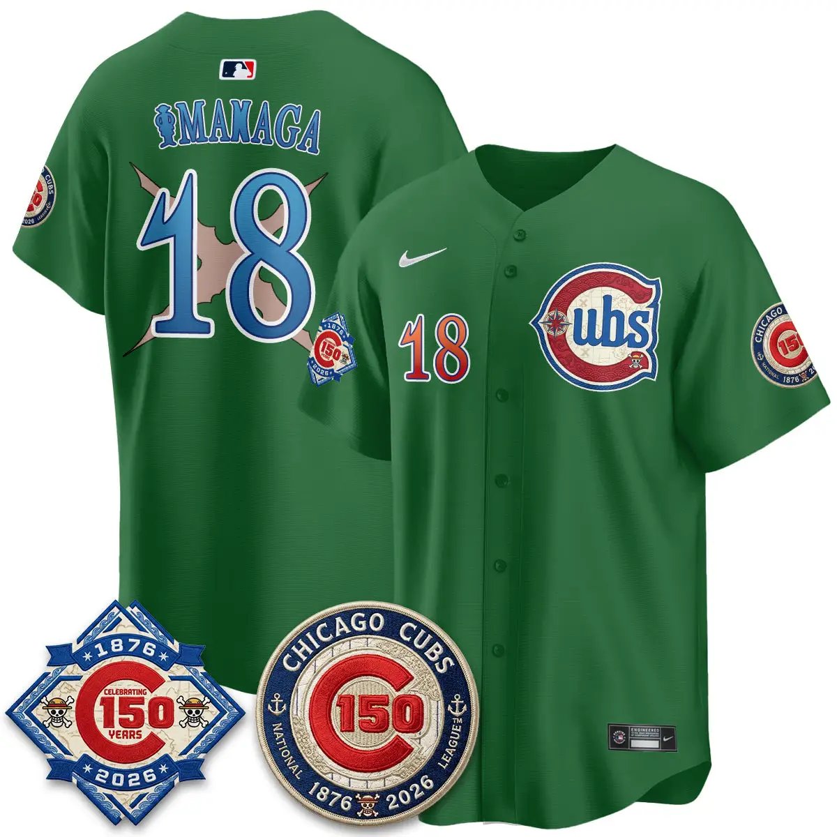 CHC x Japanese Cartoon Limited Jersey - Stitched by Chicago Cubs
