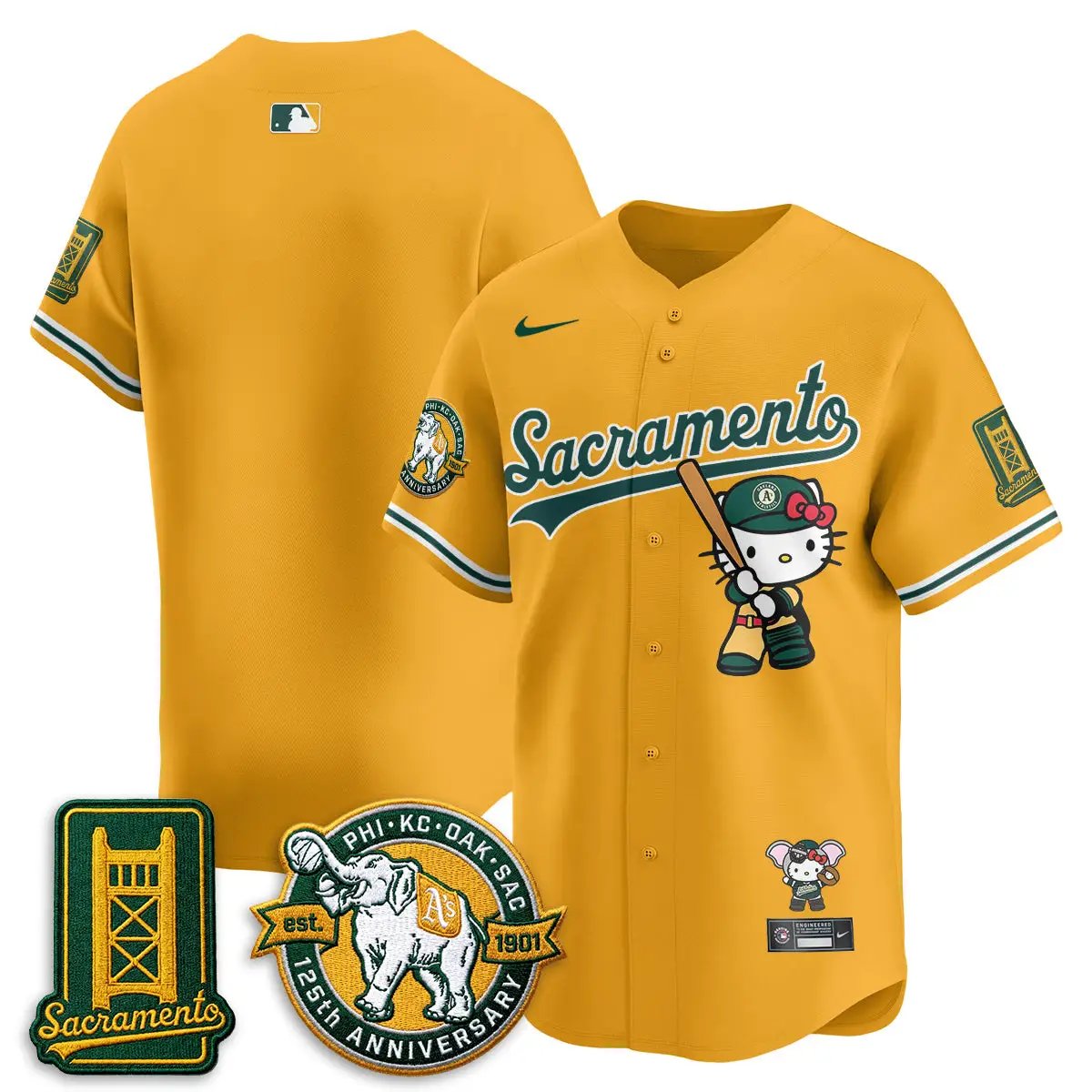 Oakland Athletics x Meow KT 2026 Vapor Limited Jersey - Stitched by Oakland Athletics