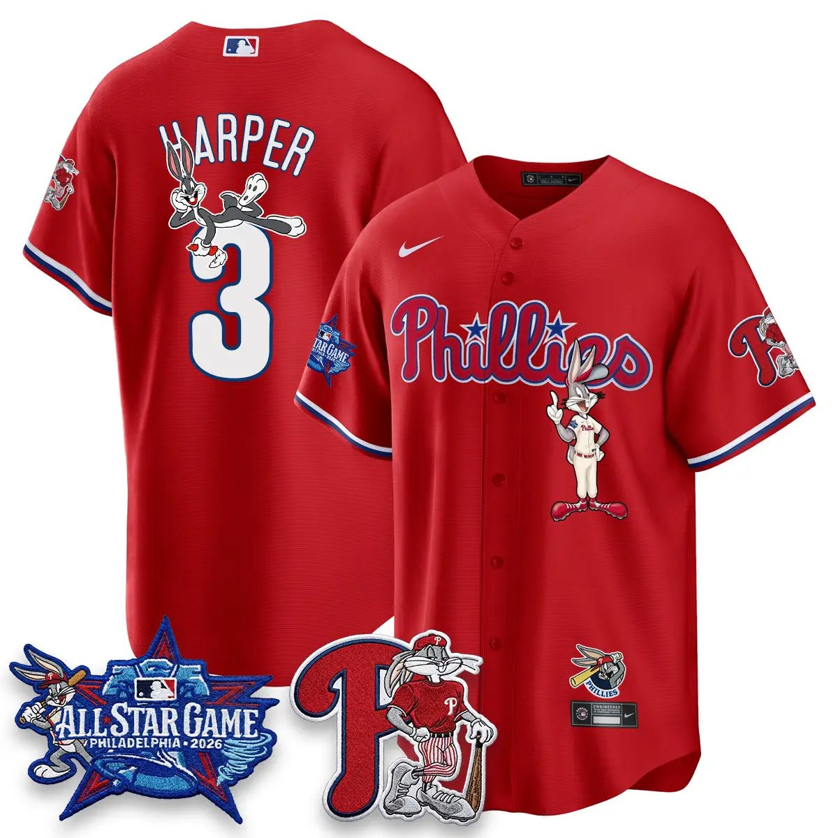 Philadelphia Phillies x Bunny Vapor Premier Limited Jersey - Stitched by Philadelphia Phillies