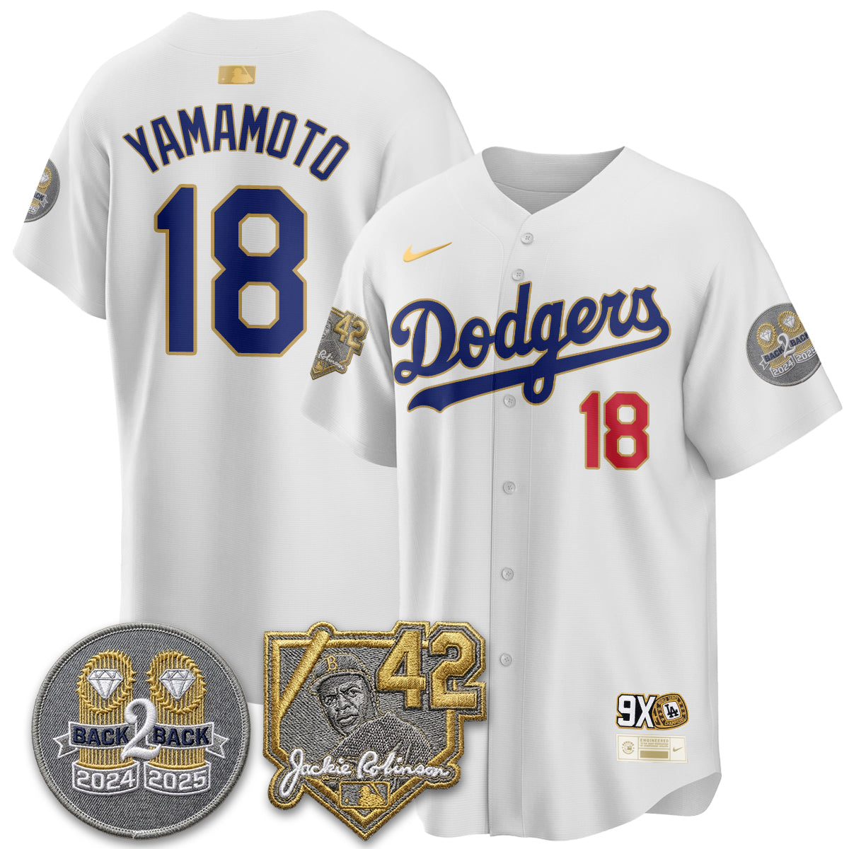 Los Angeles Dodgers - 2026 Jackie Robinson Day Vapor Limited Jersey - All Stitched by Los Angeles Dodgers