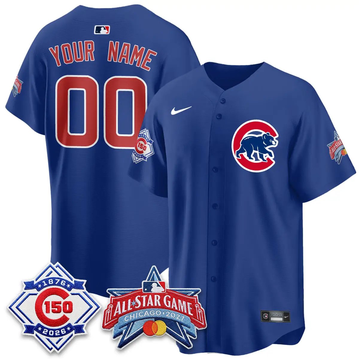 CHC 2027 All Star Game Vapor Limited Custom Jersey - Stitched by Chicago Cubs