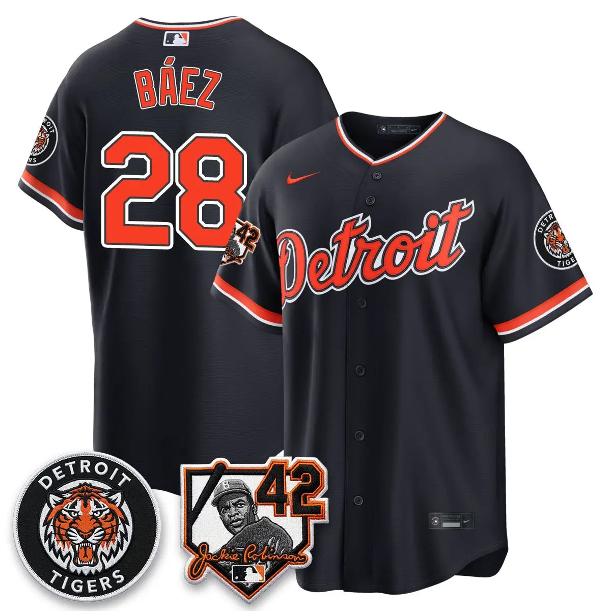 Detroit Tigers 2026 Jackie Robinson Day Vapor Limited Jersey - All Stitched by Detroit Tigers