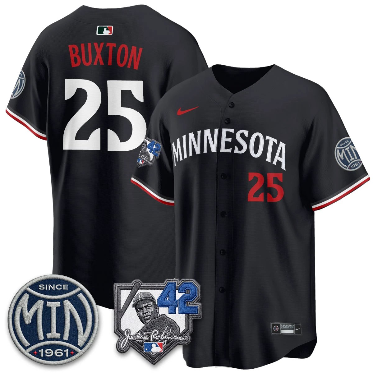 Minnesota Twins 2026 Jackie Robinson Day Vapor Limited Jersey - All Stitched by Minnesota Twins