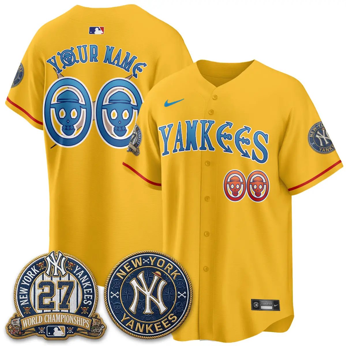 NYY x Japanese Cartoon Limited Custom Jersey - Stitched by New York Yankees