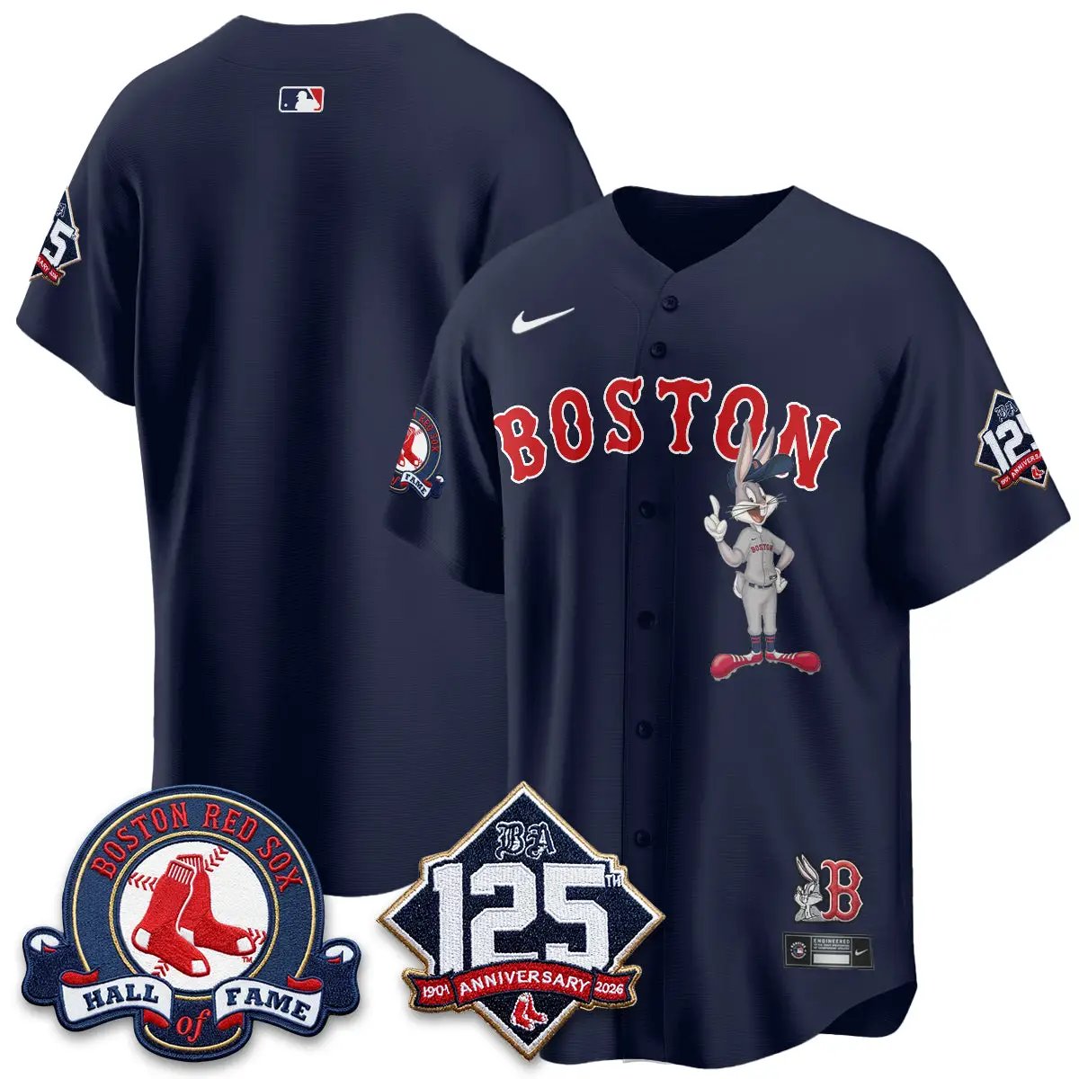 BOS x Bunny Vapor Premier Limited Jersey - Stitched by Boston Red Sox