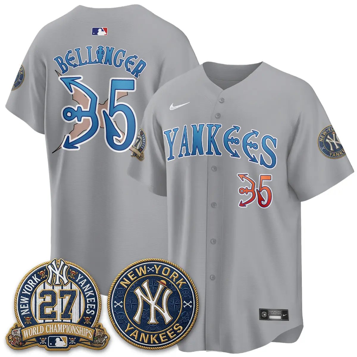 NYY x Japanese Cartoon Limited Jersey - Stitched by New York Yankees