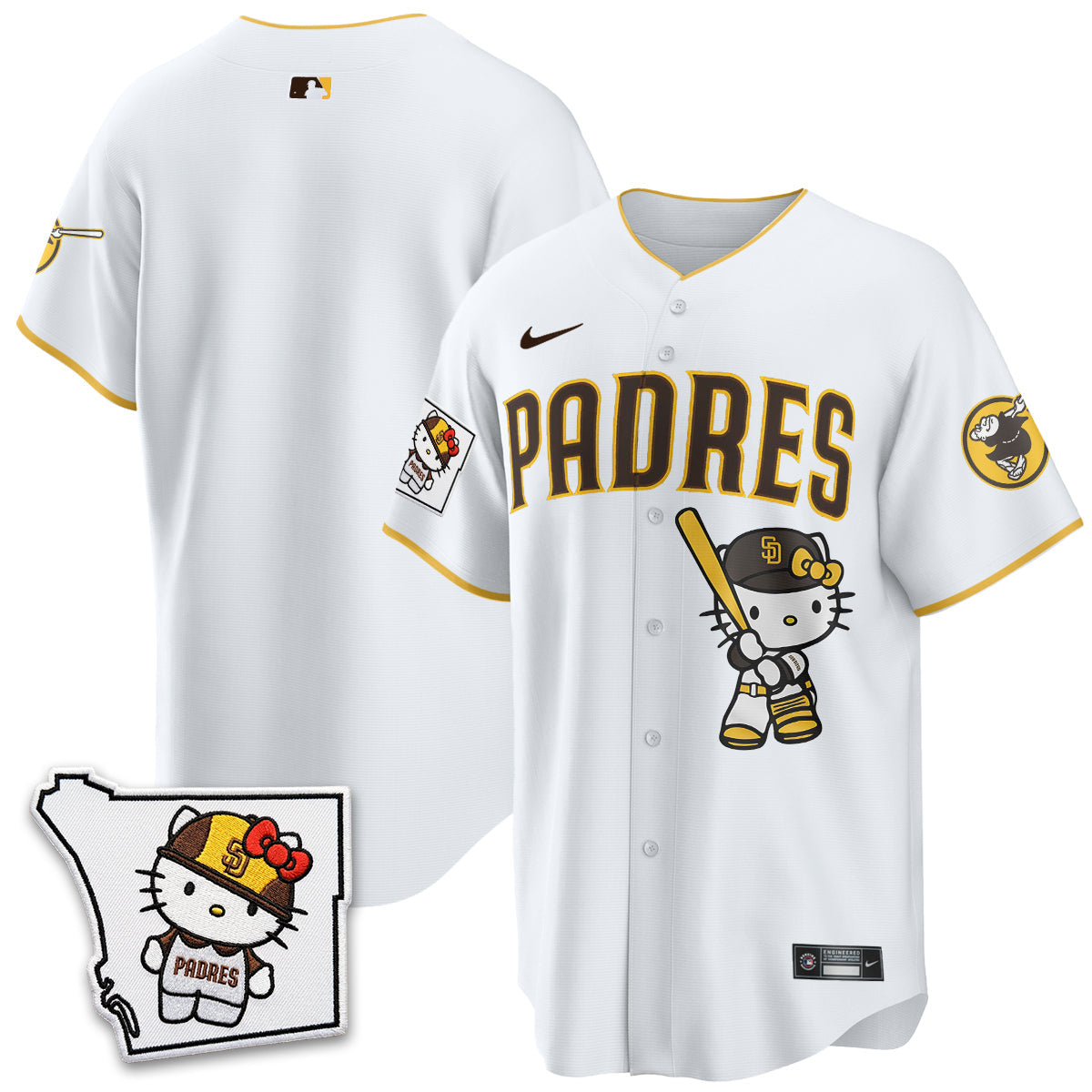 San Diego Padres x Meow KT Vapor Limited Jersey - All Stitched V2 by San Diego Padres