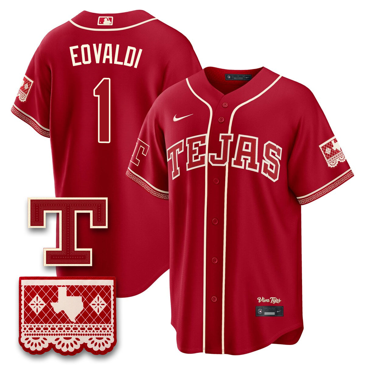 TEX 2026 City Connect Vapor Jersey - All Stitched by Texas Rangers