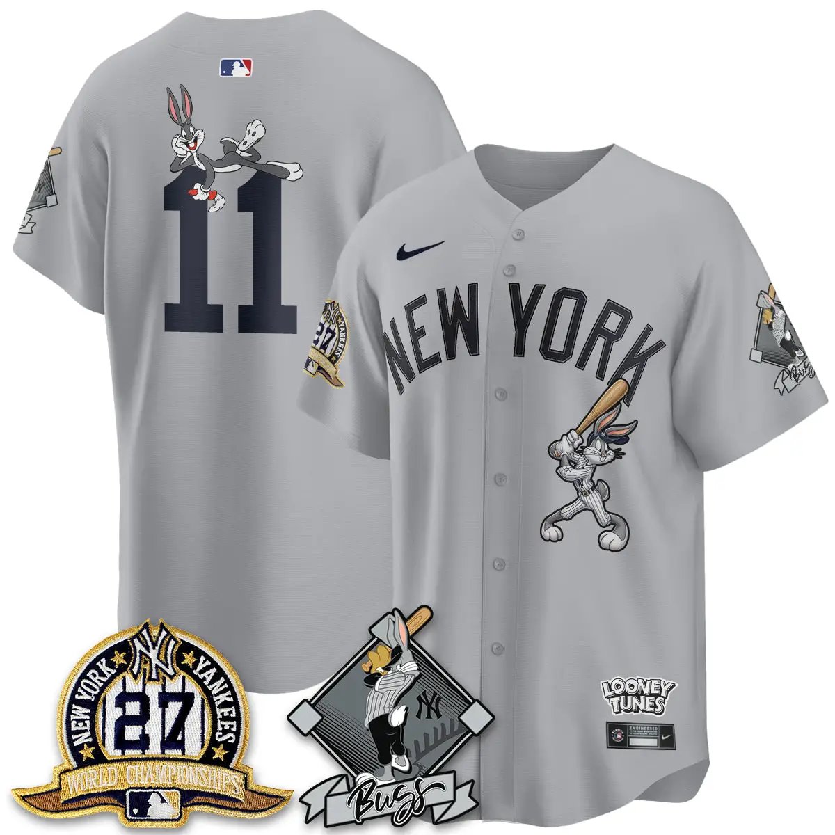 NYY Bunny Vapor Limited Jersey V2- Stitched by New York Yankees