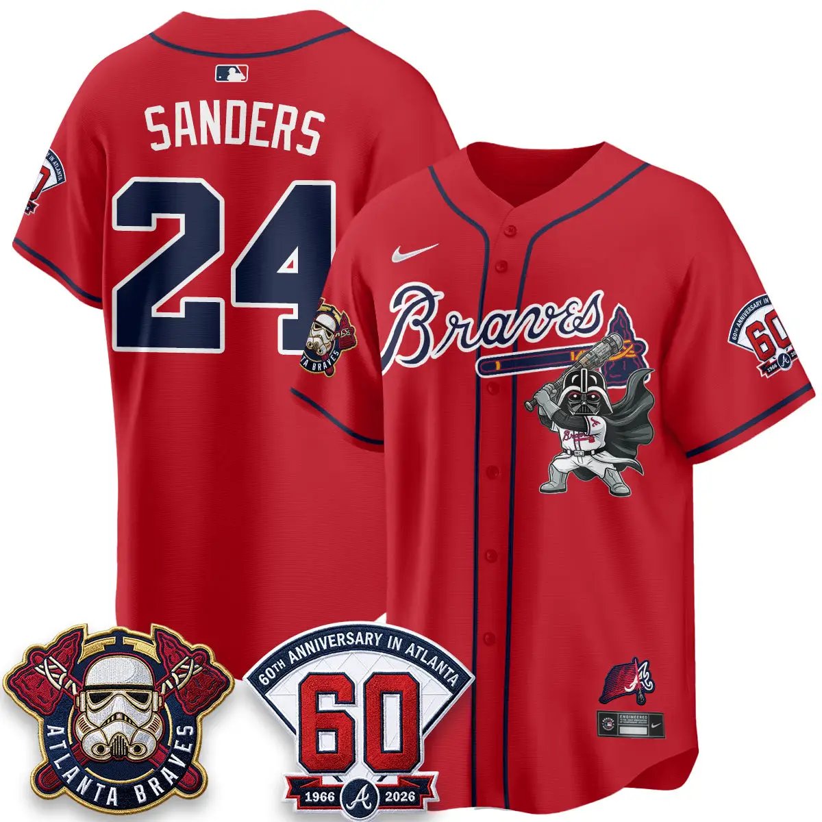Atlanta Braves x SW Vapor Limited Jersey - Stitched by Atlanta Braves