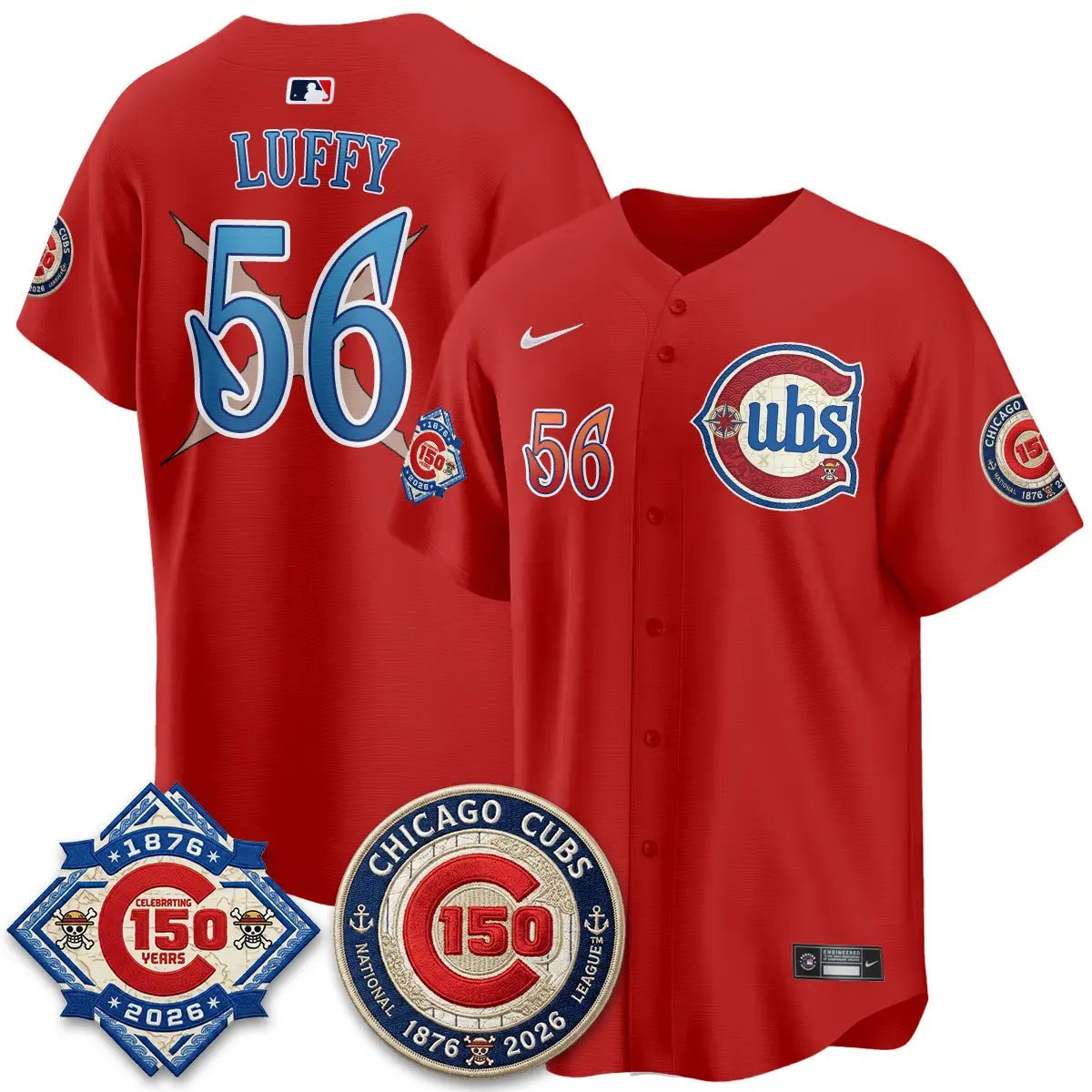 CHC x Japanese Cartoon Limited Jersey - Stitched by Chicago Cubs
