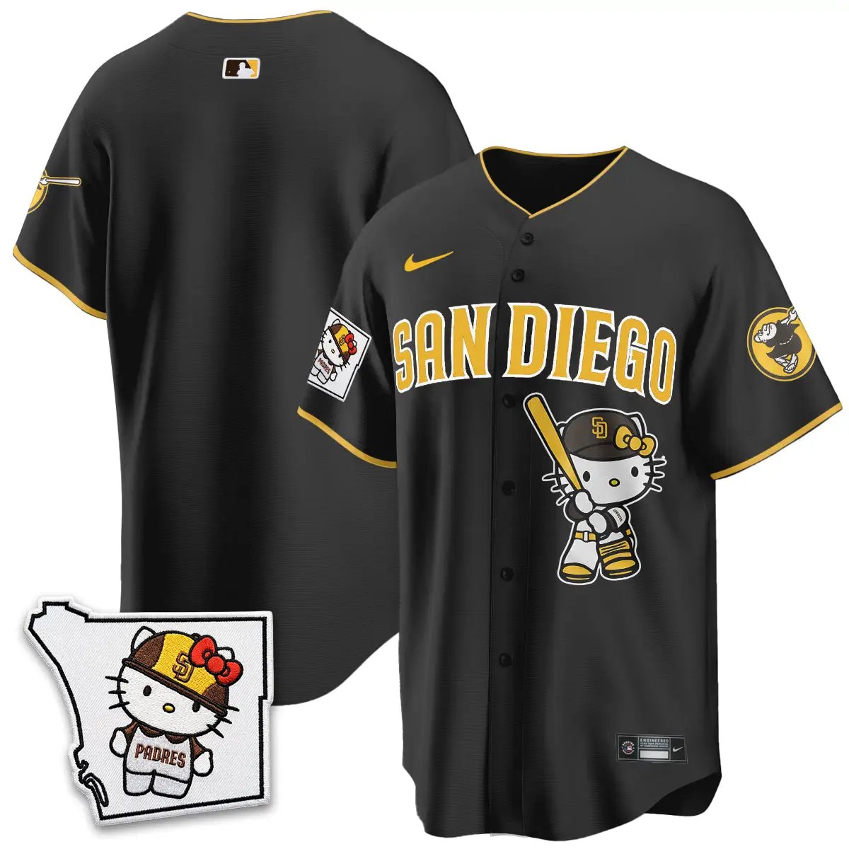 San Diego Padres x Meow KT Vapor Limited Jersey - All Stitched V2 by San Diego Padres