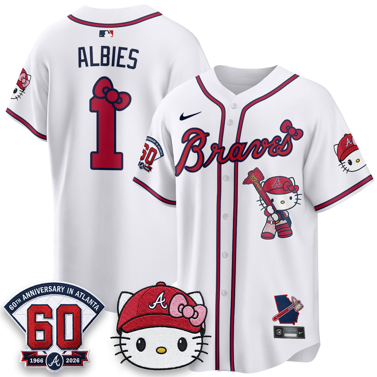 Atlanta Braves x Meow KT 2026 Vapor Limited Jersey - All Stitched by Atlanta Braves