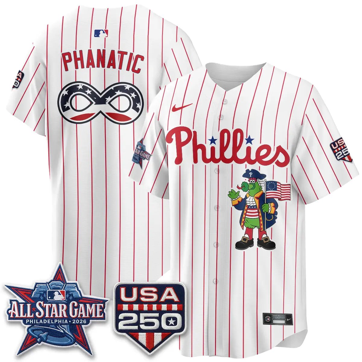 PHI 2026 All Star Phanatic Edition Vapor Jersey - Stitched by Philadelphia Phillies