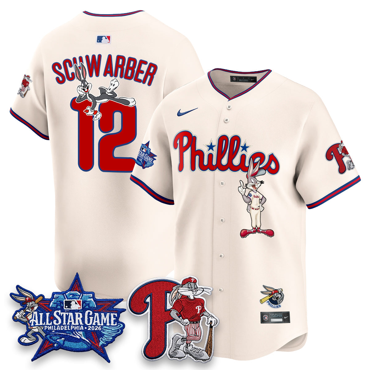 Philadelphia Phillies x Bunny Vapor Premier Limited Jersey - Stitched by Philadelphia Phillies