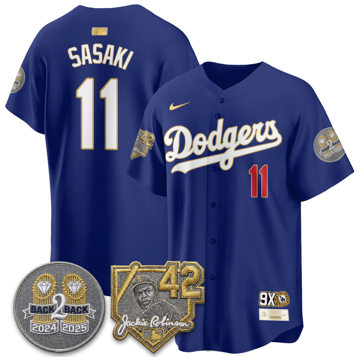 Los Angeles Dodgers - 2026 Jackie Robinson Day Vapor Limited Jersey - All Stitched by Los Angeles Dodgers