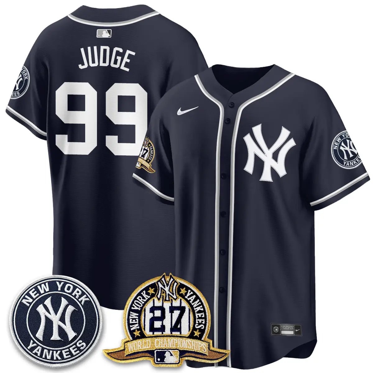 New York Yankees 2026 Black Out Style Vapor Limited Jersey - All Stitched by New York Yankees