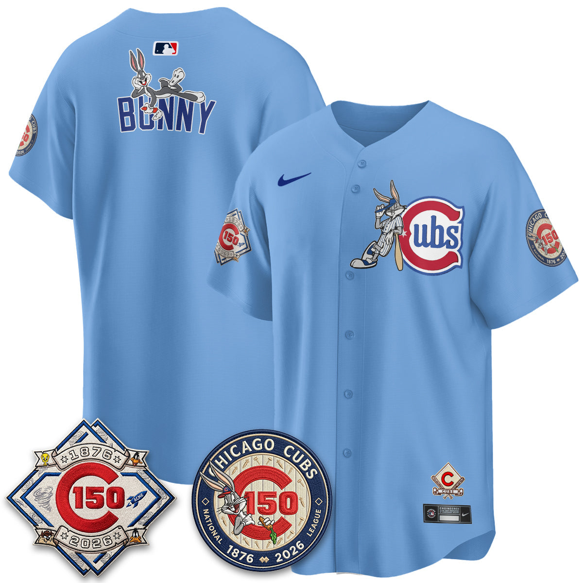 CHC x Bunny Vapor Premier Limited Jersey - Stitched by Chicago Cubs