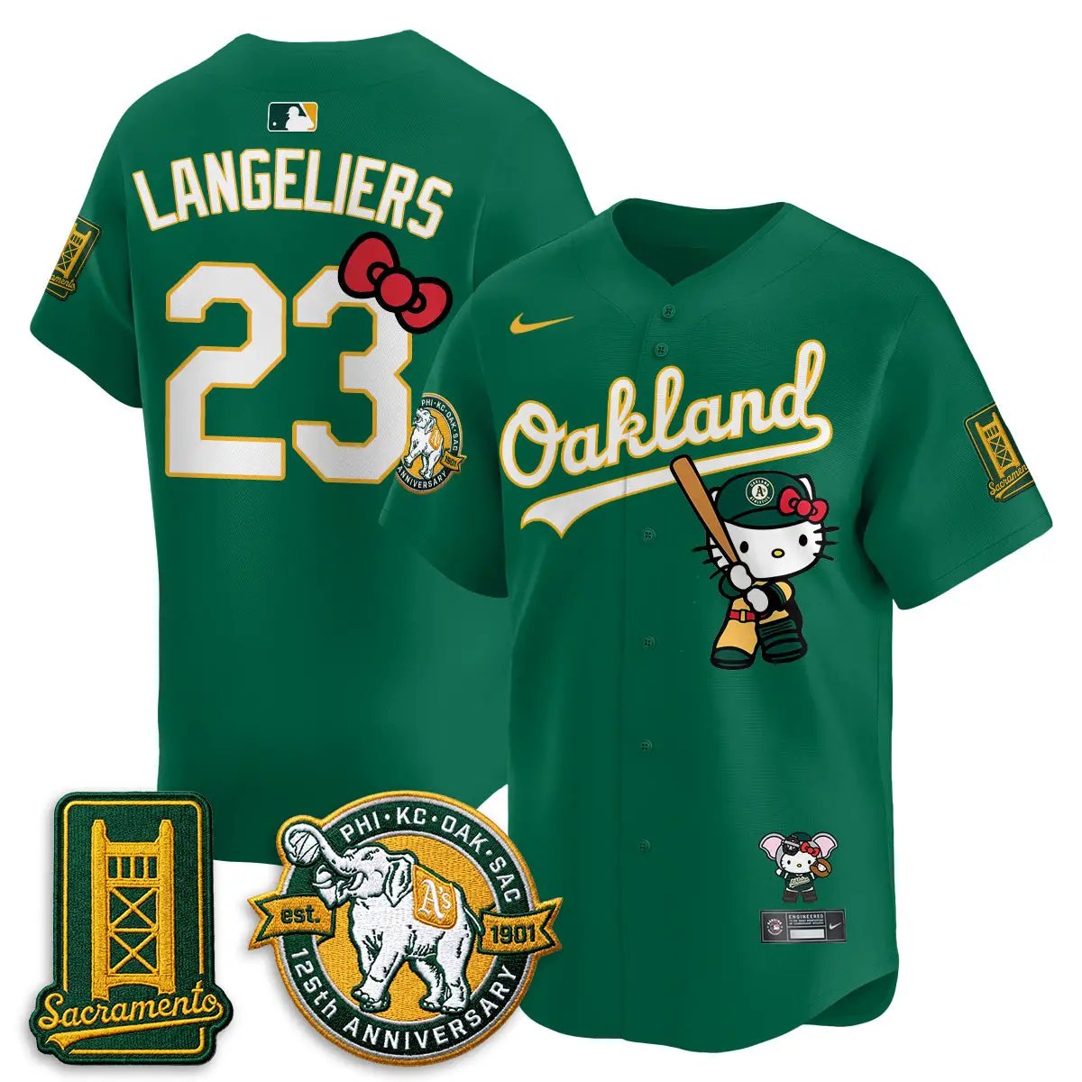 Oakland Athletics x Meow KT 2026 Vapor Limited Jersey - Stitched by Oakland Athletics