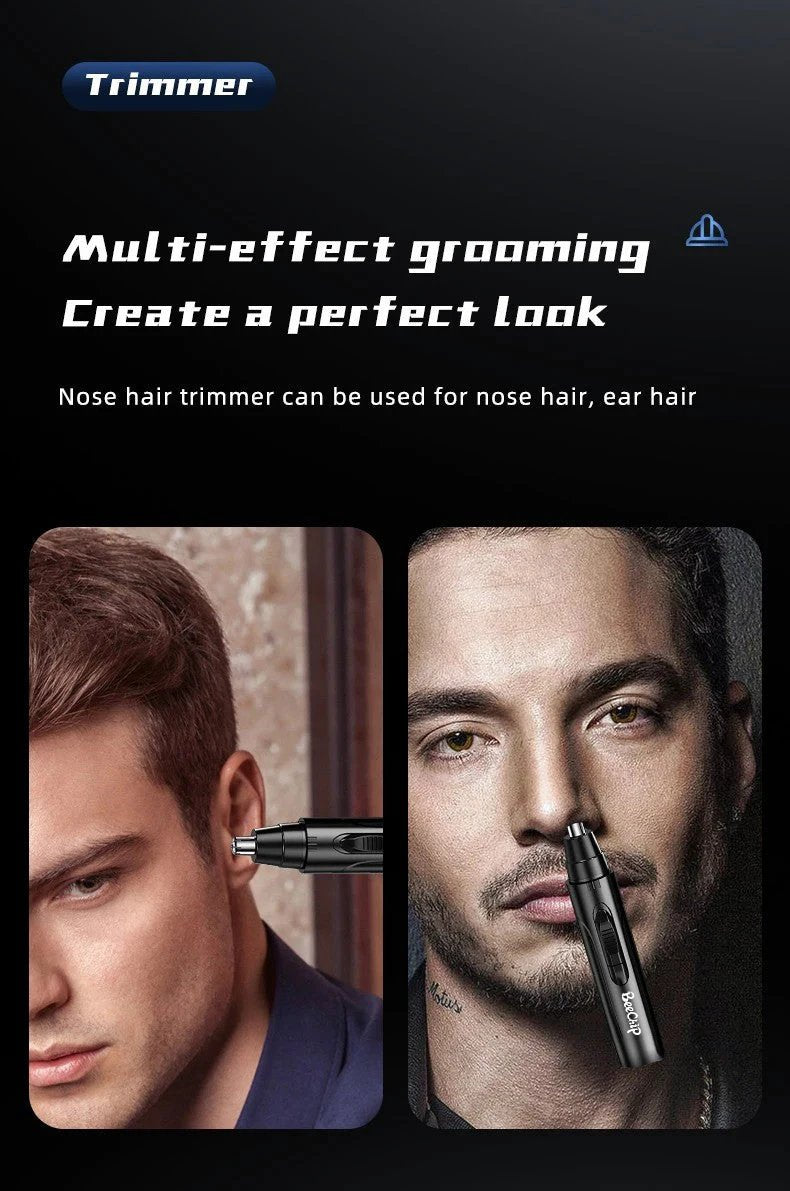 Rechargeable Nose & Ear Hair Trimmer for Men and Women – Pain-Free Precision Grooming Tool by BowLift