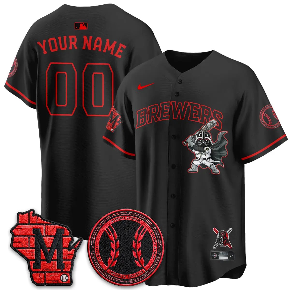 MIL x SW Limited Custom Jersey - Stitched by Milwaukee Brewers
