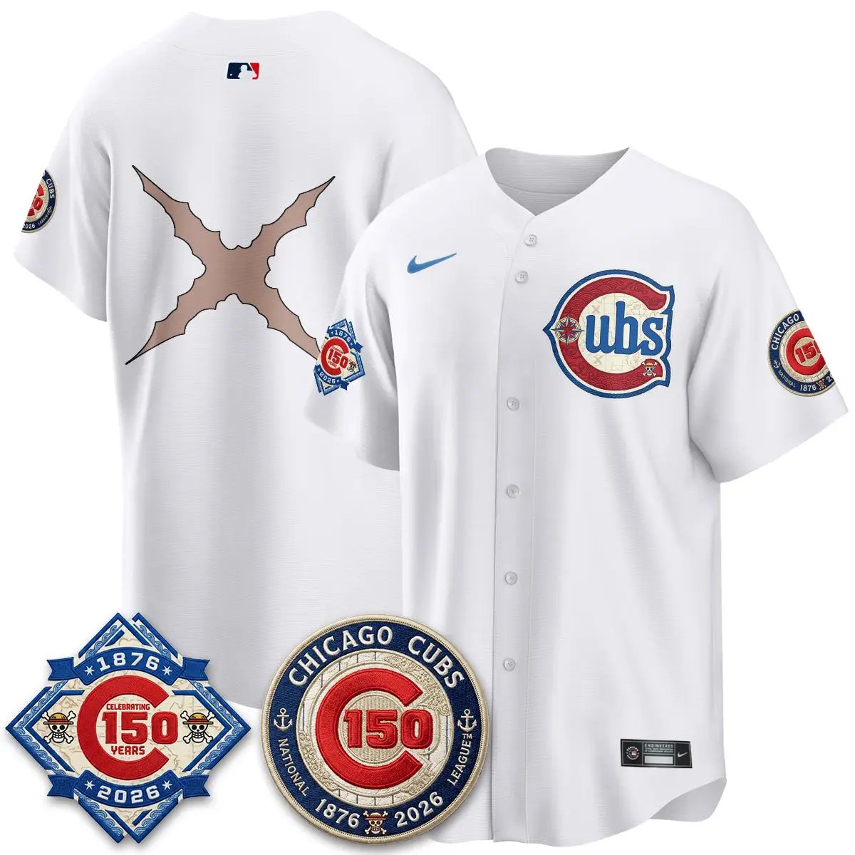 CHC x Japanese Cartoon Limited Jersey - Stitched by Chicago Cubs