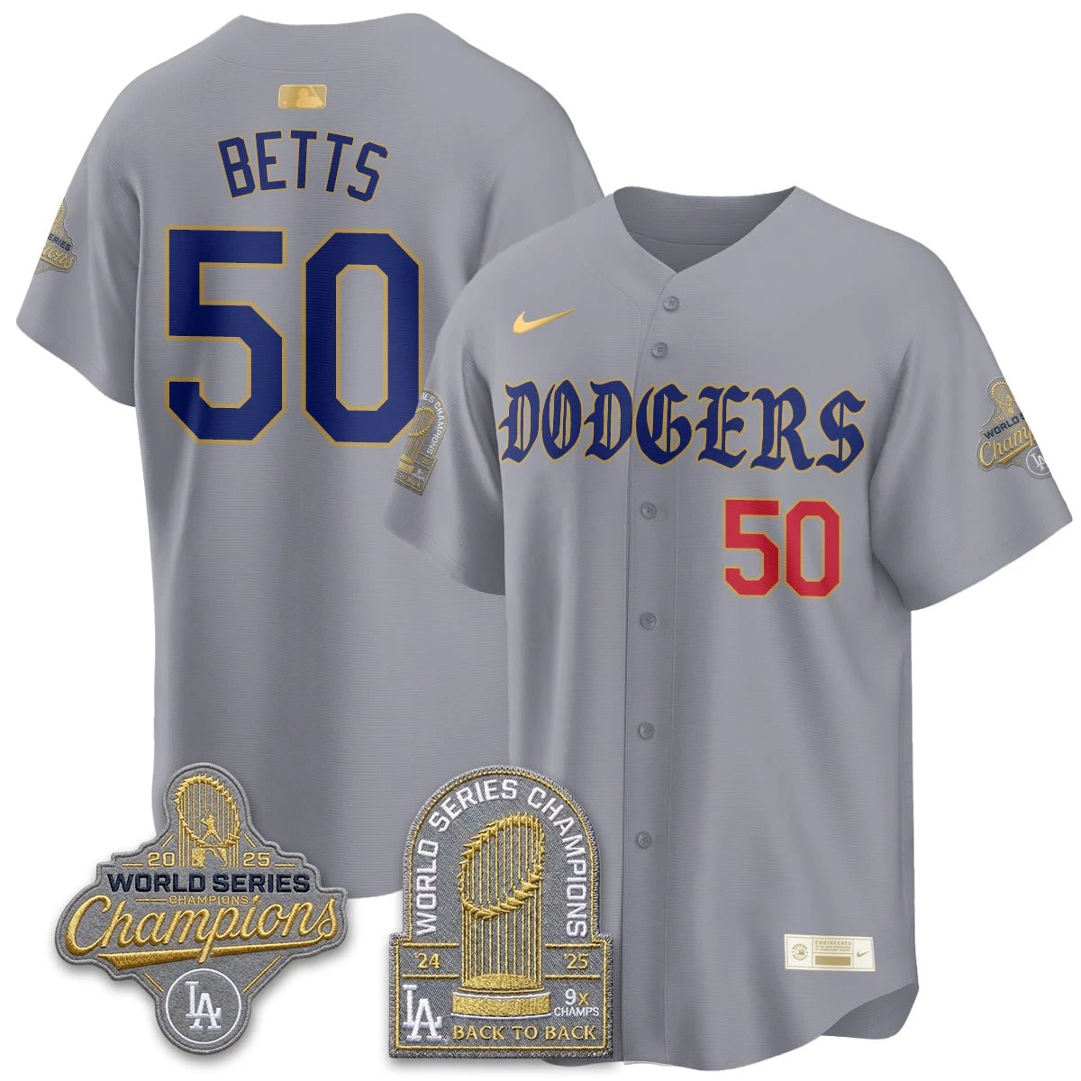 LAD Vapor Limited Jersey - Back to Back 9x Champs - All Stitched by Los Angeles Dodgers