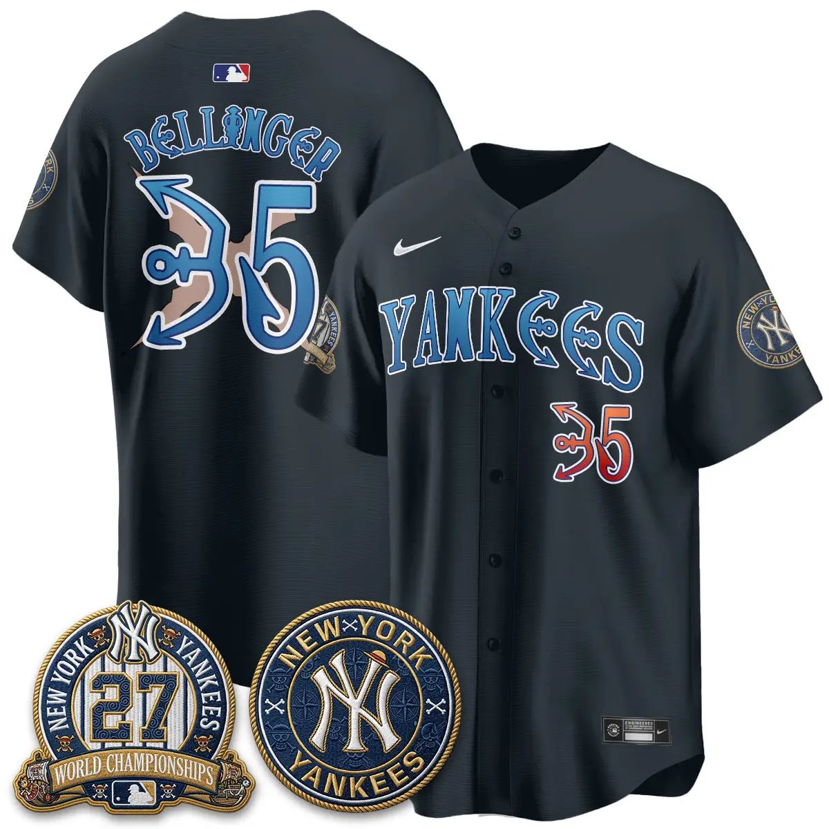 NYY x Japanese Cartoon Limited Jersey - Stitched by New York Yankees