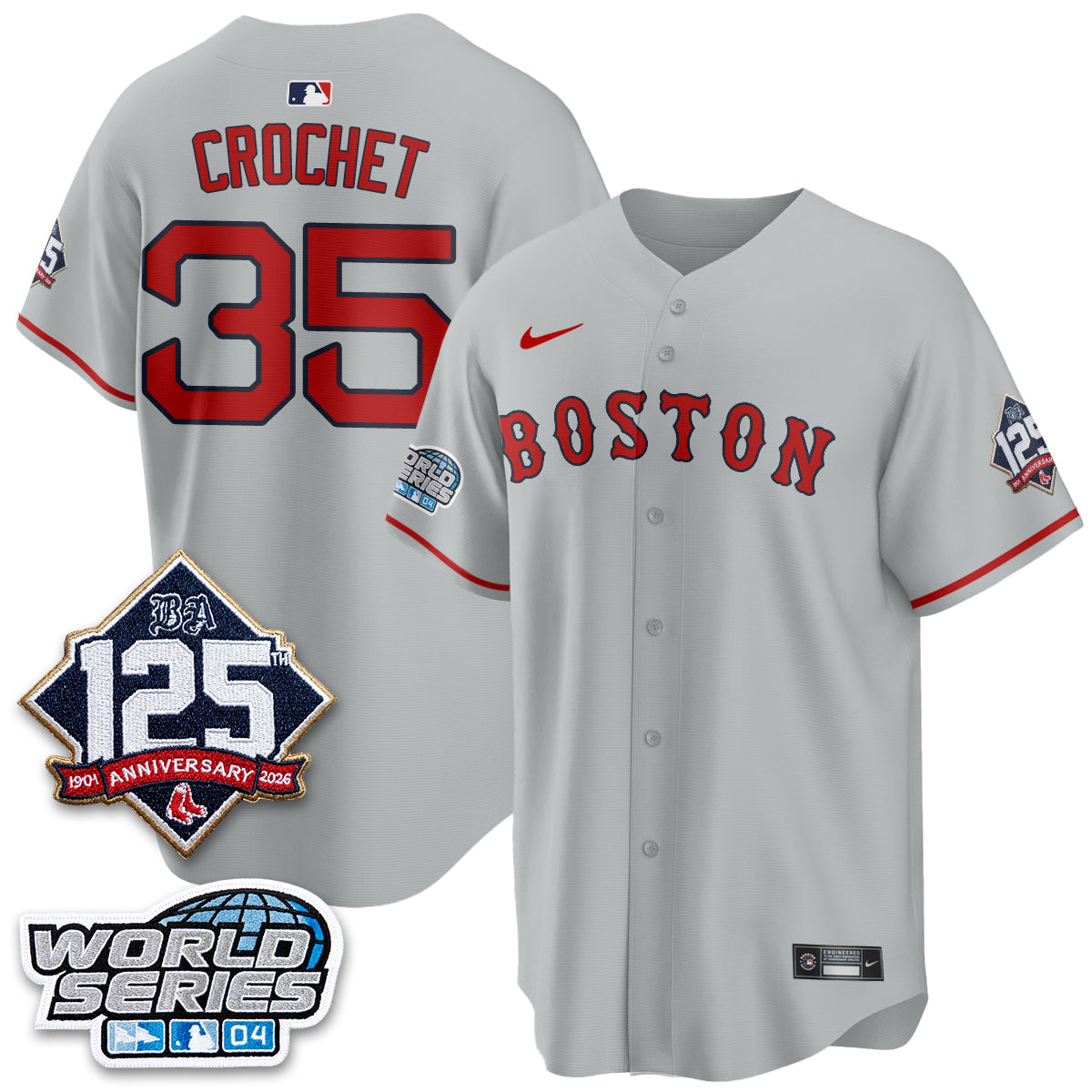 BOS Throwback 2004 Vapor Jersey - Stitched by Boston Red Sox