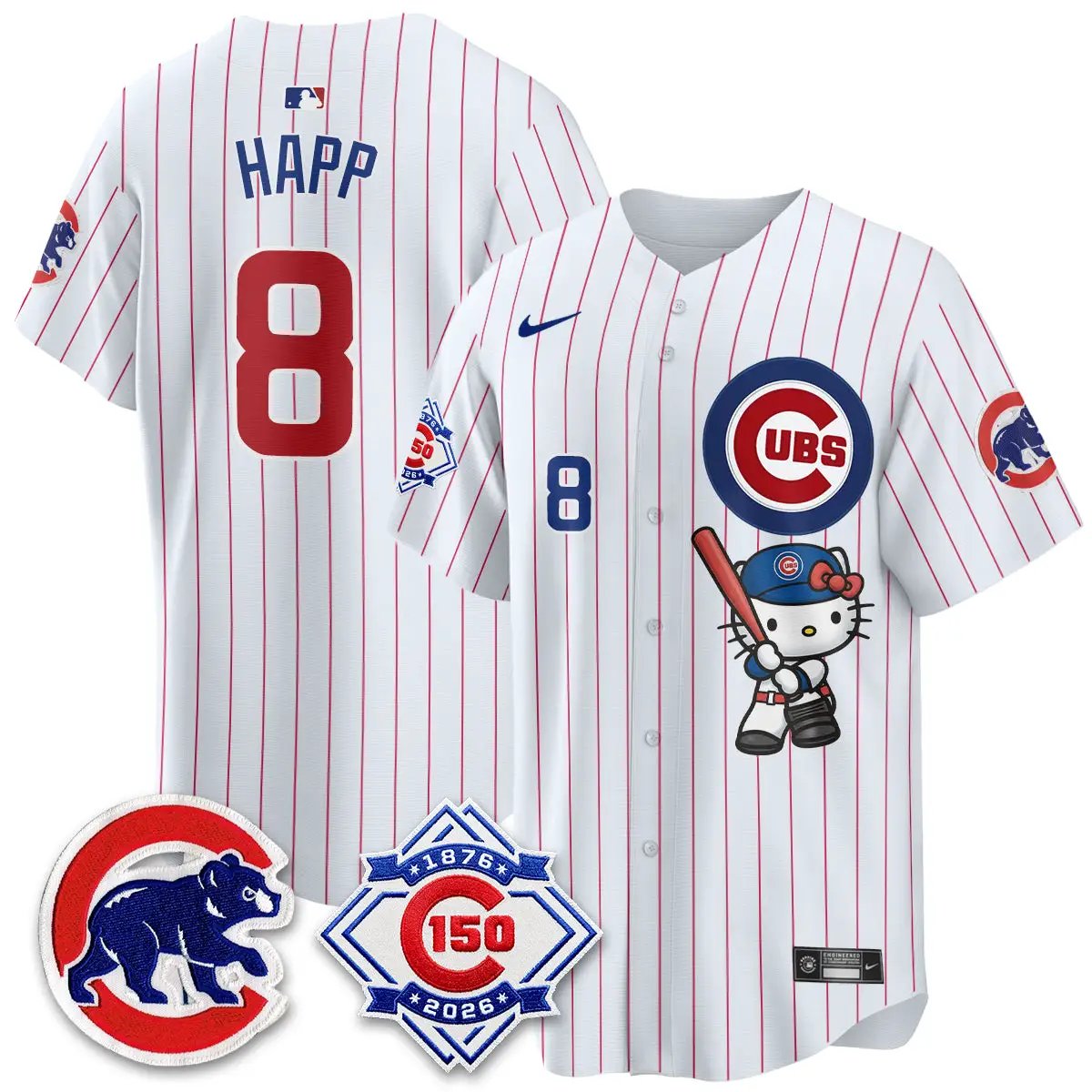 Chicago Cubs x Meow KT Vapor Premier Limited Jersey - All Stitched by Chicago Cubs