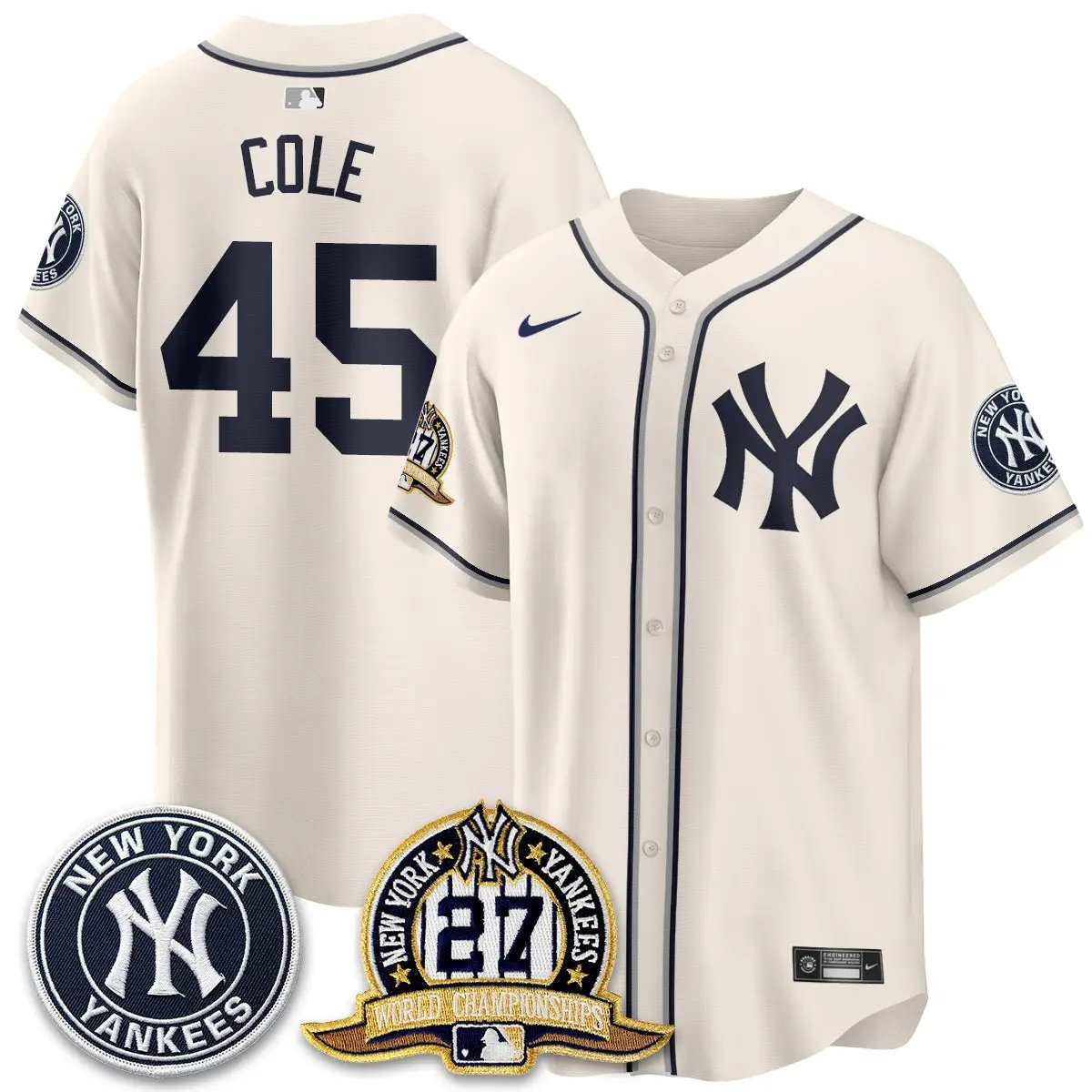 New York Yankees 2026 Black Out Style Vapor Limited Jersey - All Stitched by New York Yankees