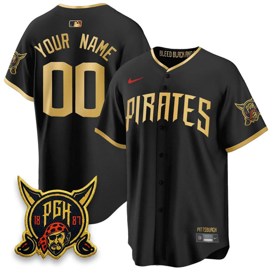 Custom PIT 2026 City Connect Vapor Limited Jersey - All Stitched by Pittsburgh Pirates