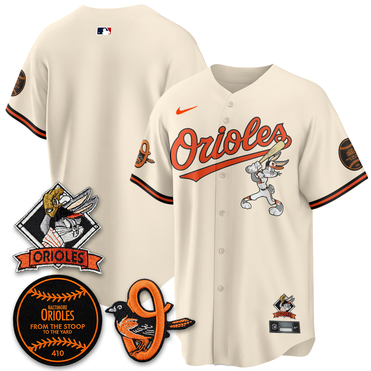 BAL x Bunny Vapor Premier Limited Jersey - Stitched by Baltimore Orioles
