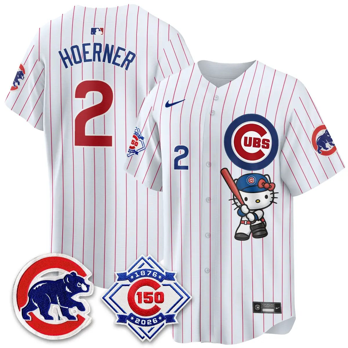 Chicago Cubs x Meow KT Vapor Premier Limited Jersey - All Stitched by Chicago Cubs