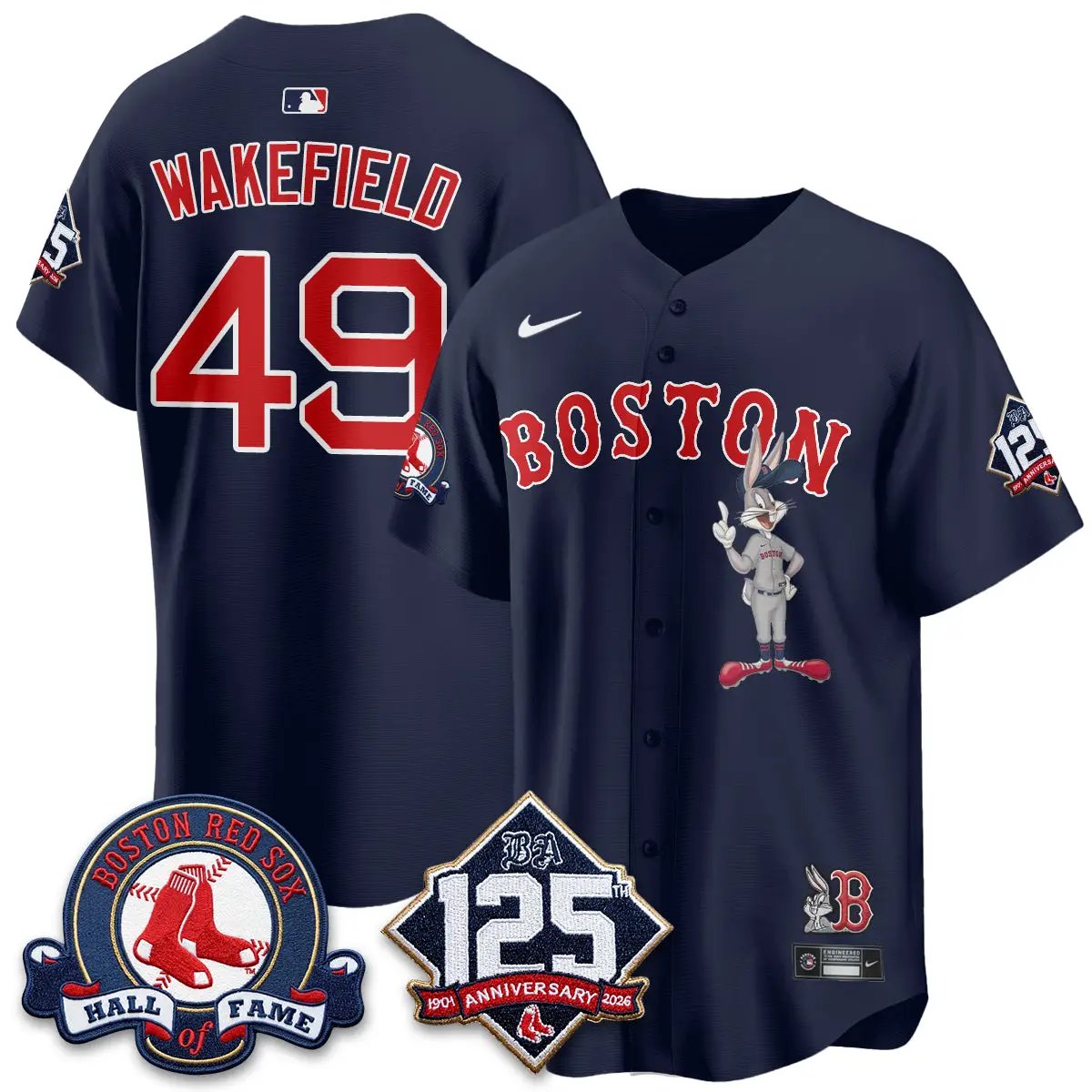BOS x Bunny Vapor Premier Limited Jersey - Stitched by Boston Red Sox