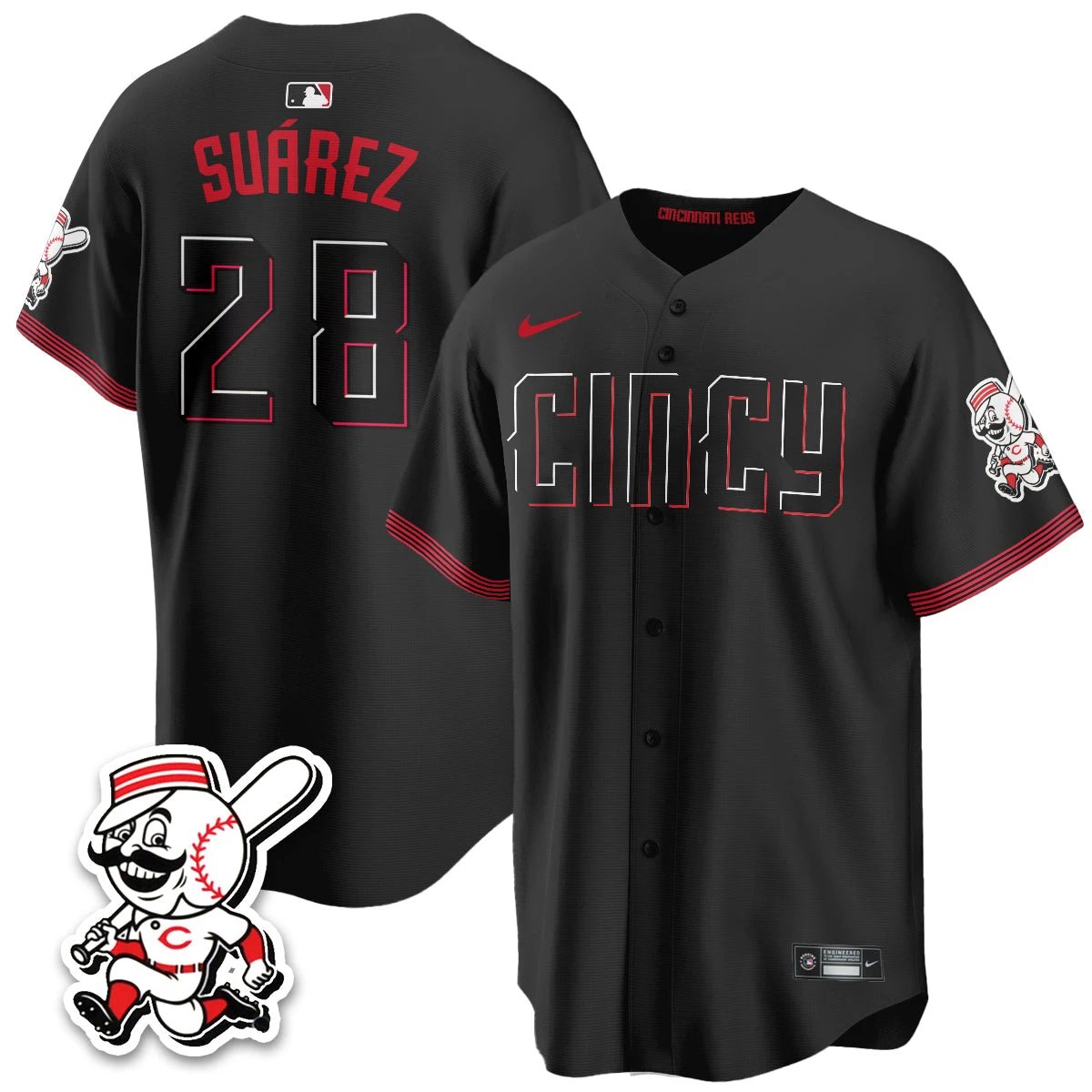 Cincinnati Reds 2026 City Connect Limited Vapor Jersey - All Stitched by Cincinnati Reds