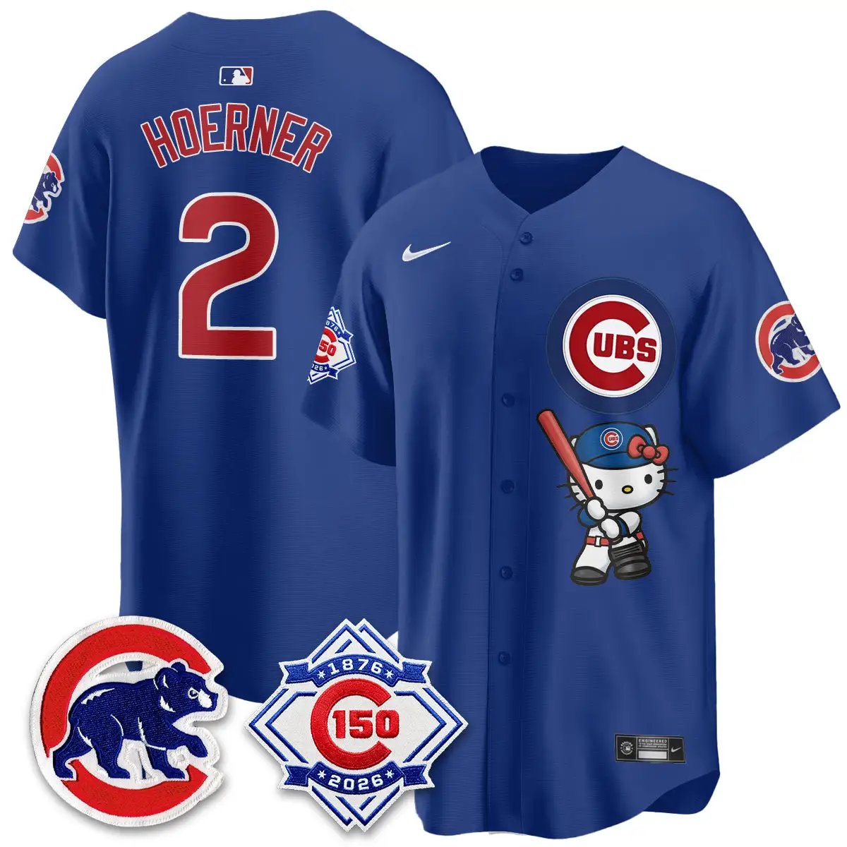 Chicago Cubs x Meow KT Vapor Premier Limited Jersey - All Stitched by Chicago Cubs