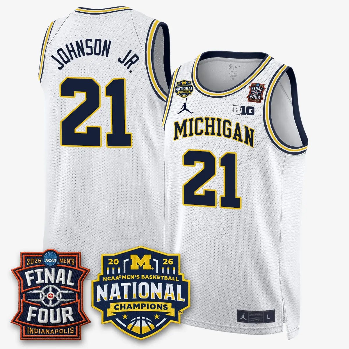 Michigan Wolverines 2026 NCAA Basketball Champions Limited Jersey - All Stitched by Michigan Wolverines