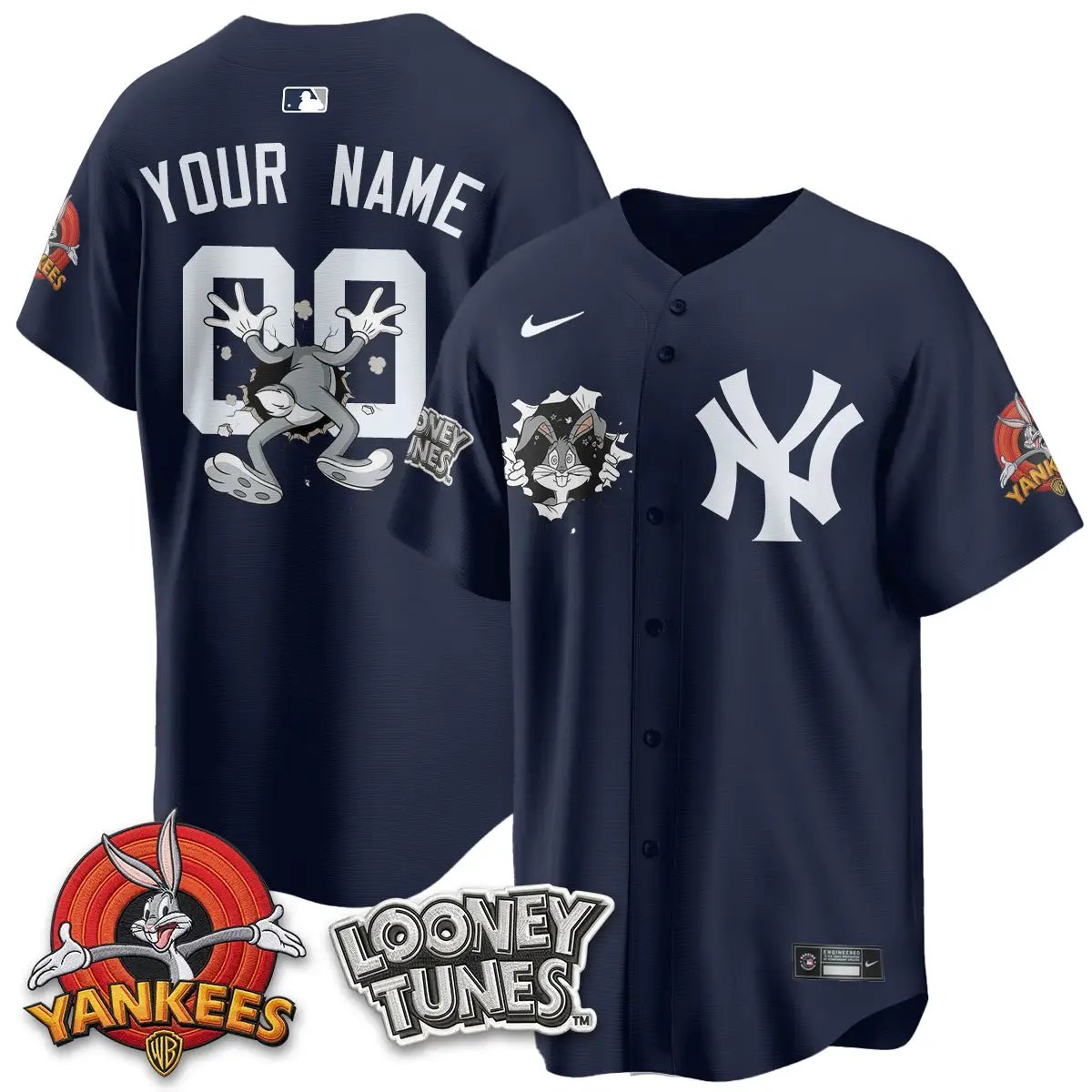 NYY x Bunny Vapor Limited Custom Jersey V3- Printed by New York Yankees