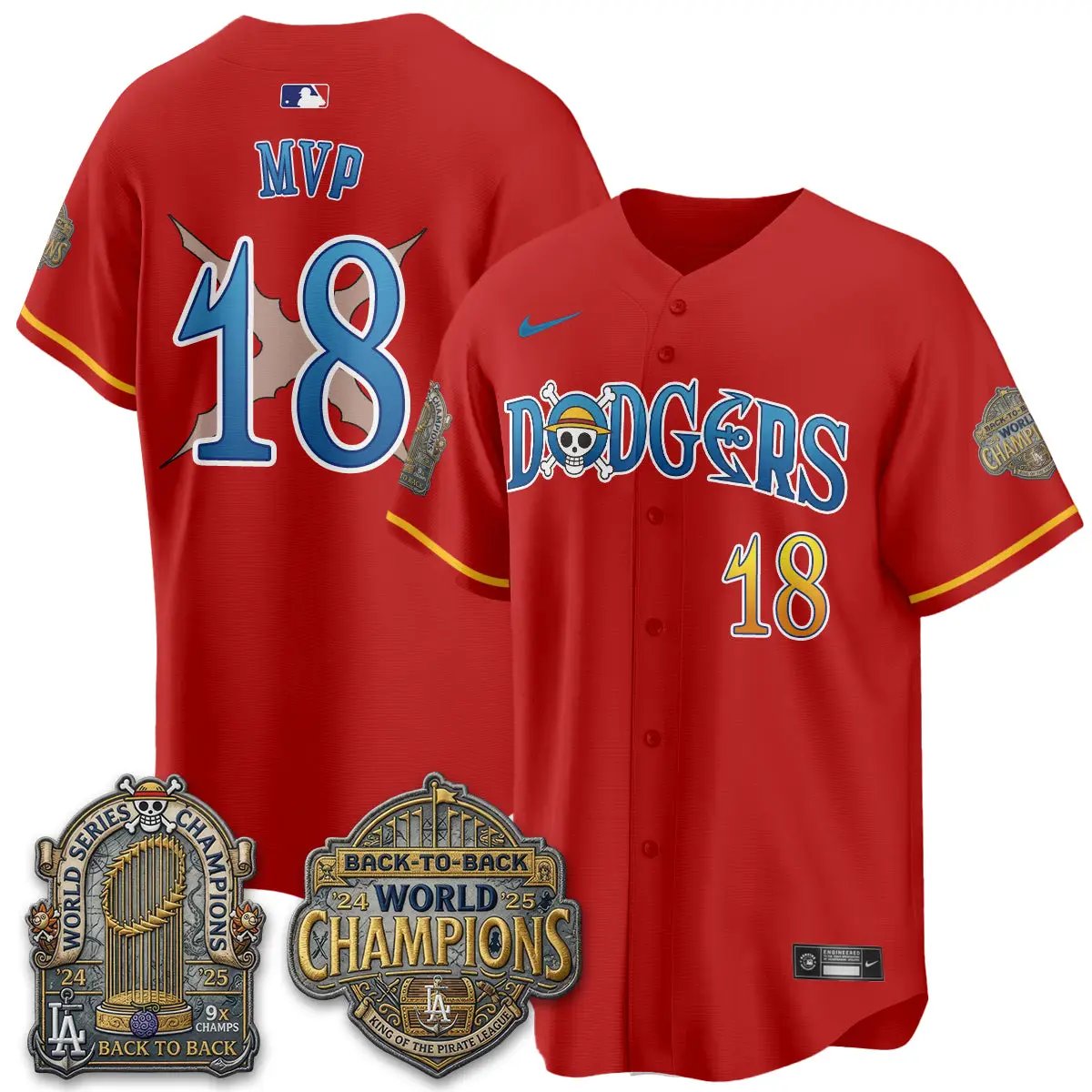 LAD Japanese Cartoon Vapor Limited Jersey - Stitched by Los Angeles Dodgers