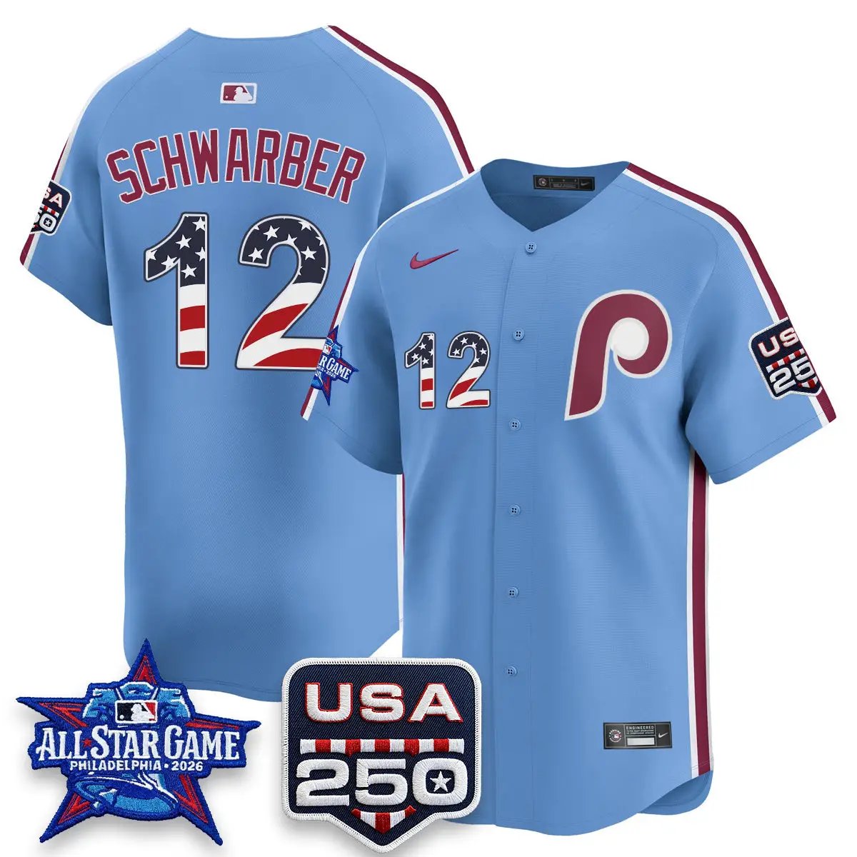 PHI 2026 All Star Edition Vapor Jersey - Stitched by Philadelphia Phillies