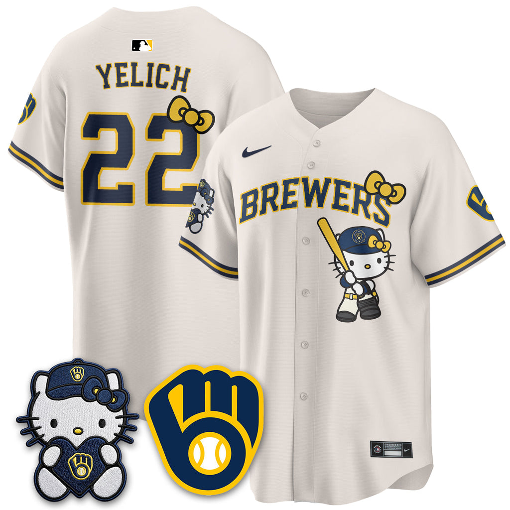 Milwaukee Brewers Meow KT Night Vapor Limited Jersey - All Stitched by Milwaukee Brewers