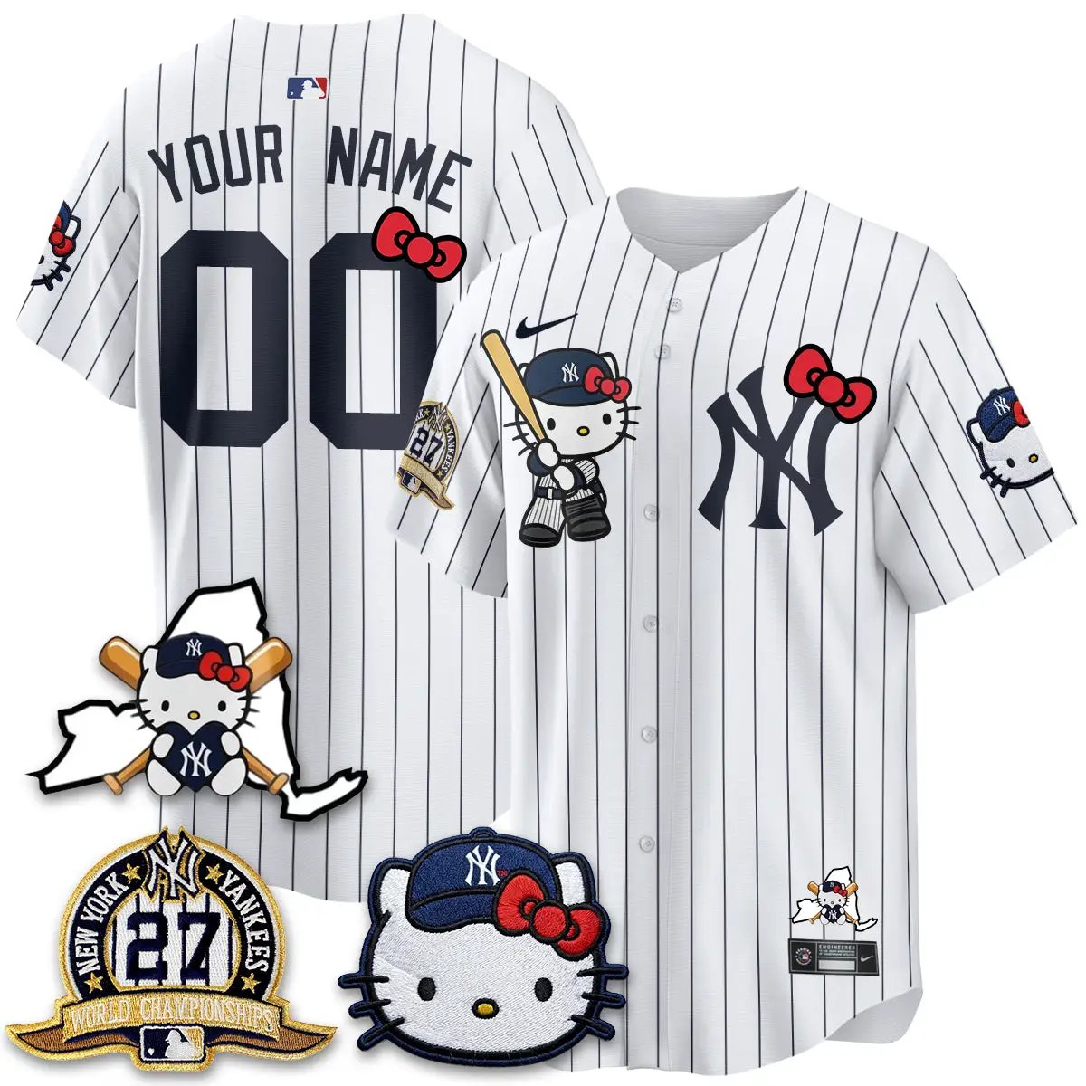 NYY Meow KT 2026 Vapor Limited Custom Jersey - All Stitched by New York Yankees