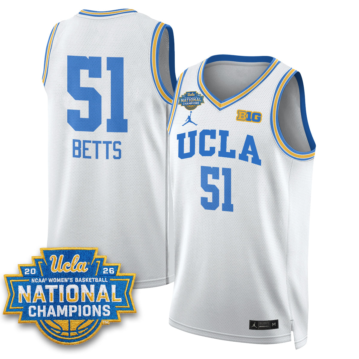 UCLA Women's Basketball National Champion 2026 Gear Limited Jersey - All Stitched by UCLA