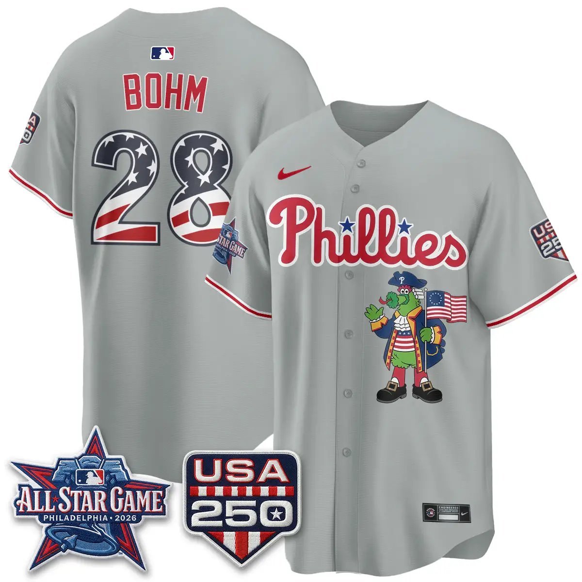 PHI 2026 All Star Phanatic Edition Vapor Jersey - Stitched by Philadelphia Phillies